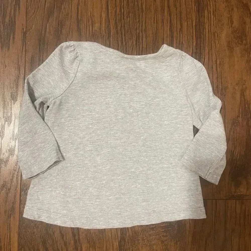 Gymboree 6-12 Months Long Sleeve Mushroom Fairy Tee